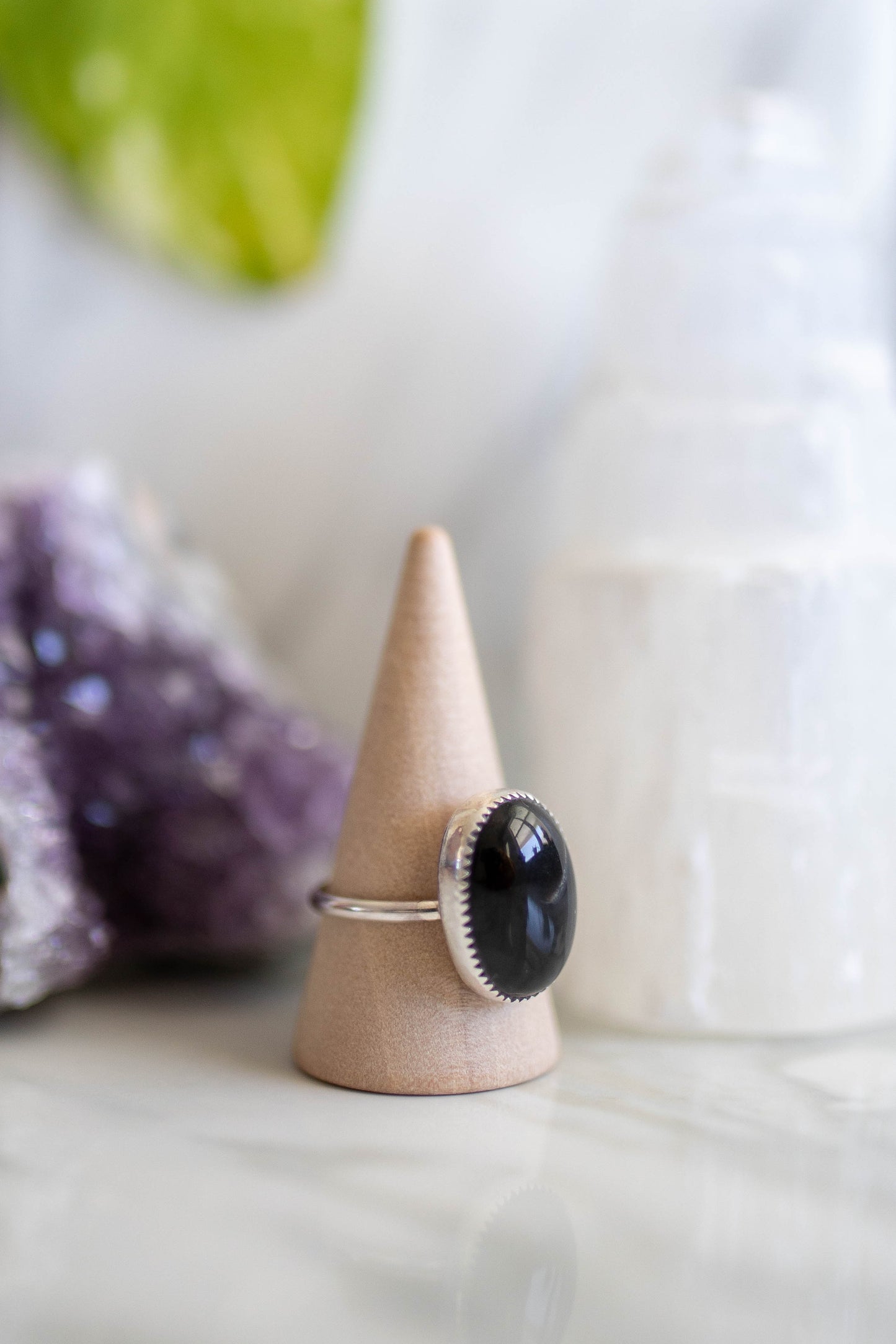 Black Onyx Ring - Size 9