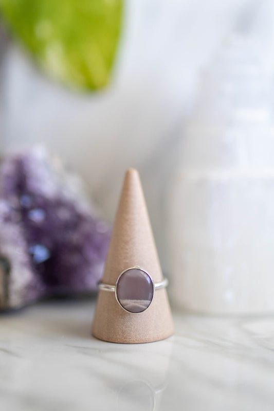 Rose Quartz Ring - Size 9.5