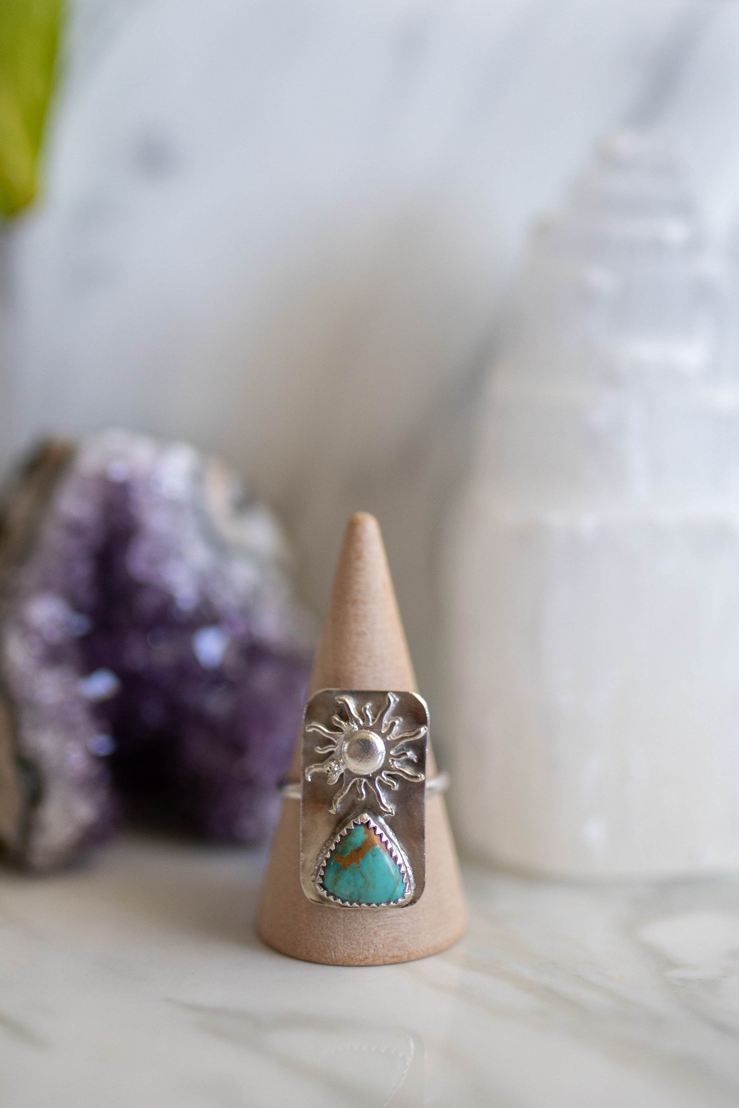 Turquoise Sun Ring - Size 7