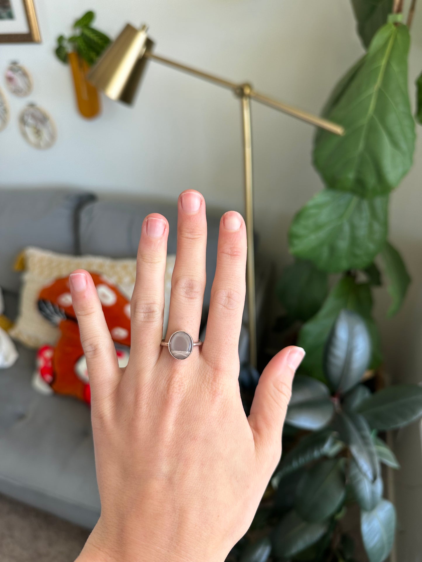 Rose Quartz Ring - Size 9.5