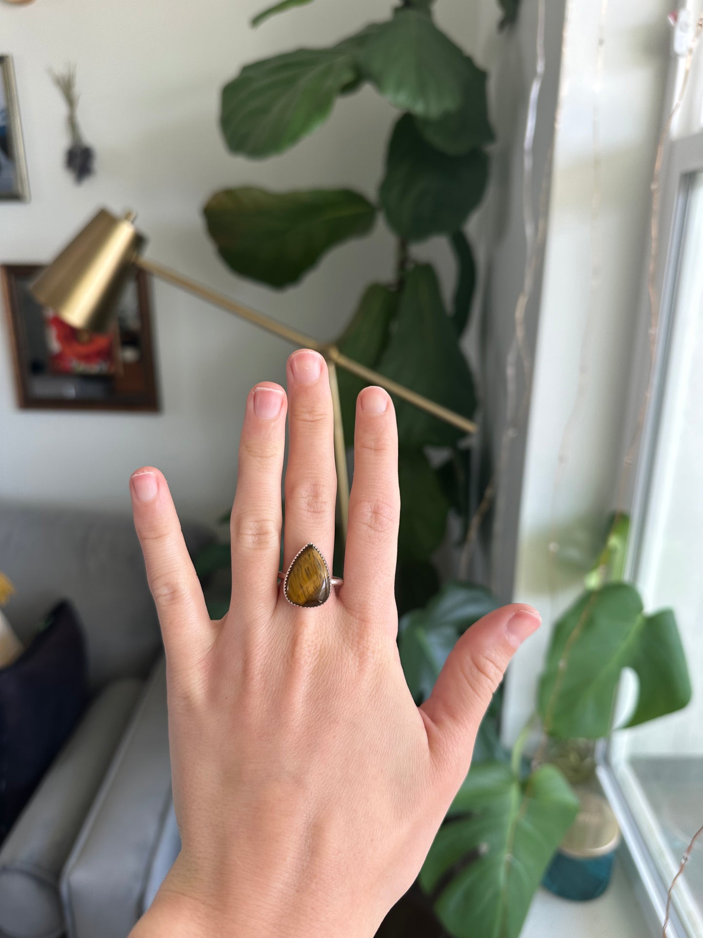 Tigers Eye Ring - Size 10