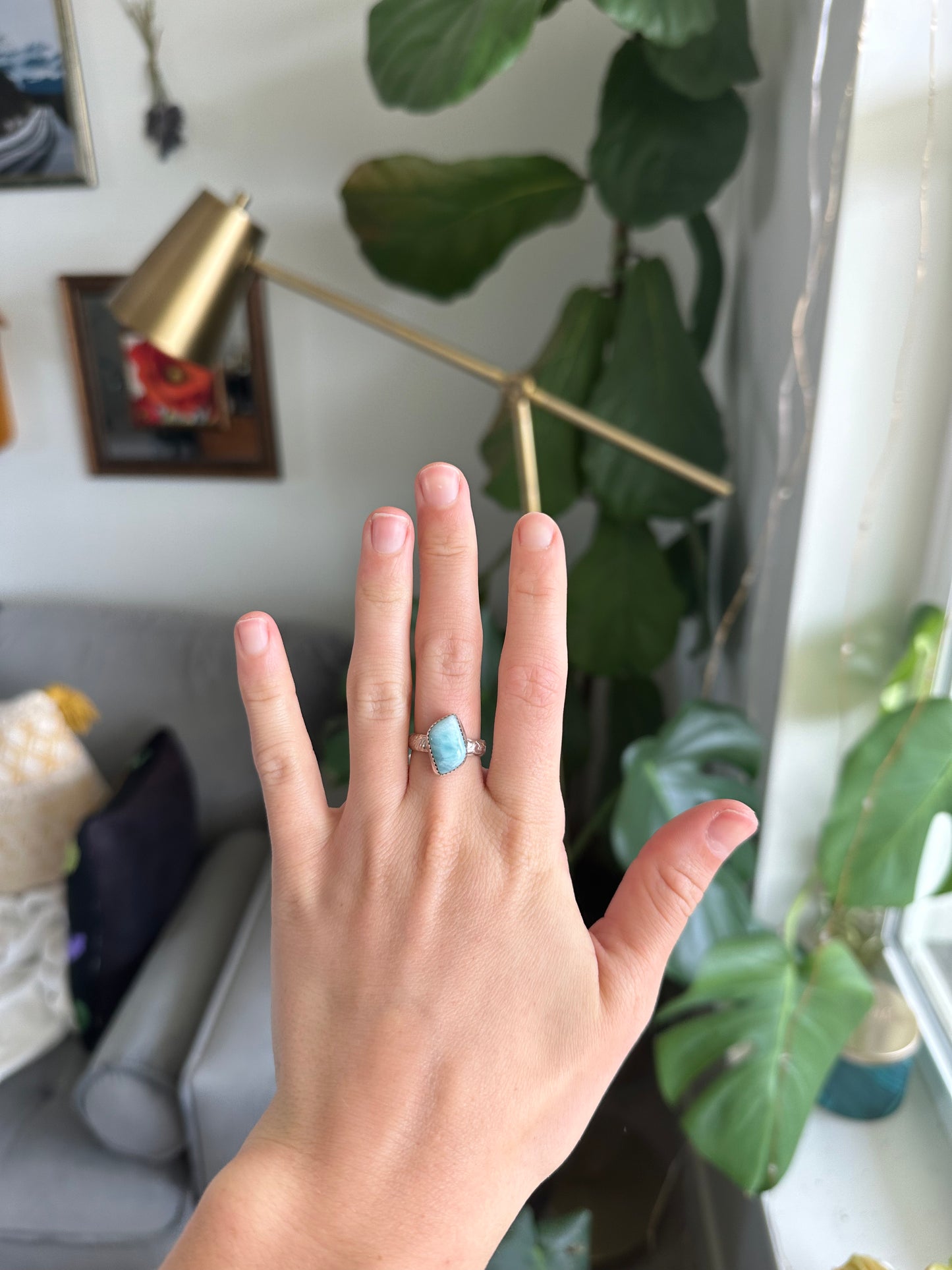 Larimar Ring - Size 6