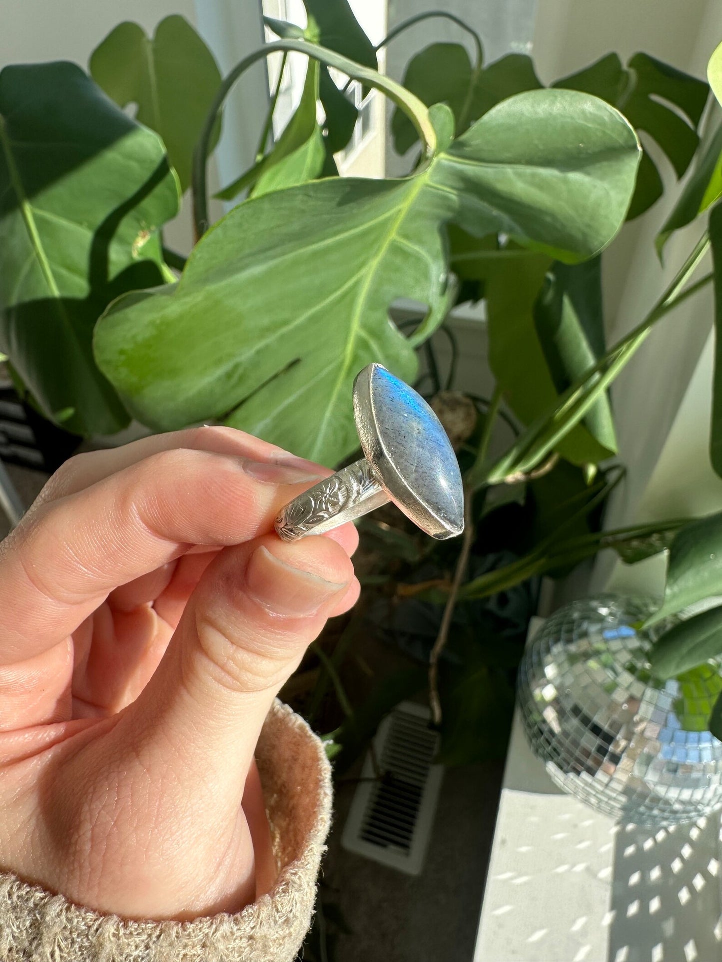 Labradorite Ring - Size 8